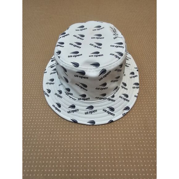 US Open Bucket Hat Multi-logo One Size White - Picture 1 of 10